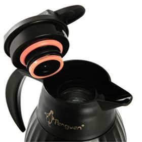 Penguen PNG-7004 1.5 lt Siyah Oluklu Cam Termos -