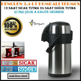 Penguen PNG1250A 5 lt Çift Katlı Çelik Termos