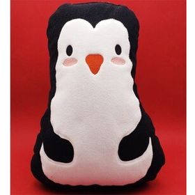 Penguen Tasarımlı Peluş Yastık