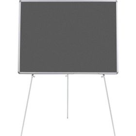 Penguen Teleskopik Ayaklı Gri Kumaşlı 90x120 cm Pano