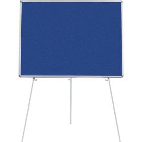 Penguen Teleskopik Ayaklı Mavi Kumaşlı 90x120 cm Pano