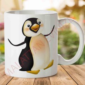 Penguin Baskılı Kupa Bardak