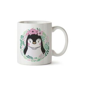 Penguin Baskılı Kupa Bardak