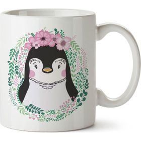Penguin Baskılı Kupa Bardak