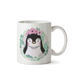 Penguin Baskılı Kupa Bardak