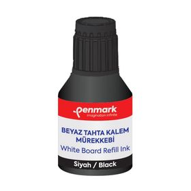Penmark HS-106 Siyah 30 ml Beyaz Tahta Kalemi Mürekkebi