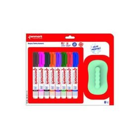 Penmark HS-305-TKS-08 8'li Markör Tahta Kalemi Vakumlu Blister Set + Silgi