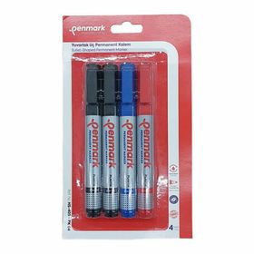 Penmark HS405-04 Yuvarlak Uçlu 4 Vakumlu Markör Kalem