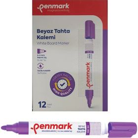 Penmark Lila Renk 12 Adet Beyaz Yazı Tahtası Kalemi