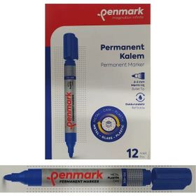 Penmark Mavi Renk 12 Adet Permanent Marker Koli Kalemi