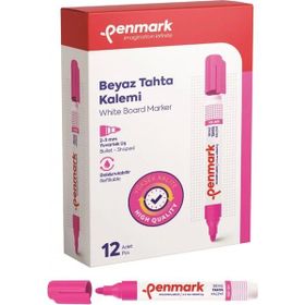 Penmark Pembe Renk 12 Adet Beyaz Yazı Tahtası Kalemi