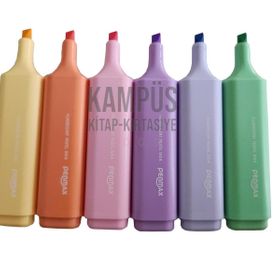 Penmax 6'lı Karışık Renk Pastel Fosforlu Kalem