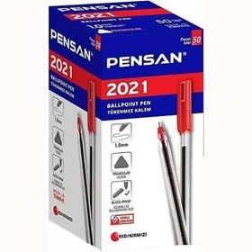 Pensan 1.0 Üçgen Kırmızı Tr-23 Tükenmez Kalem