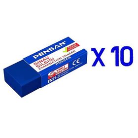 Pensan 10 Adet Sınav Silgisi