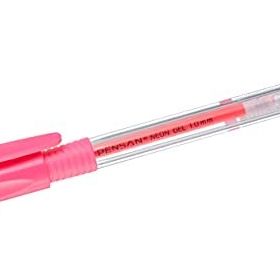 Pensan 12 Adet 1 mm Pembe Neon Jel Kalem