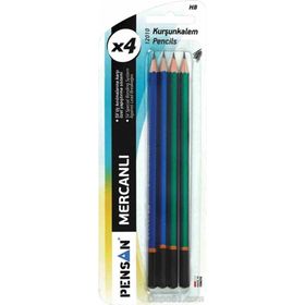 Pensan 12010 4'lü Mercanlı Kartela Kurşun Kalem