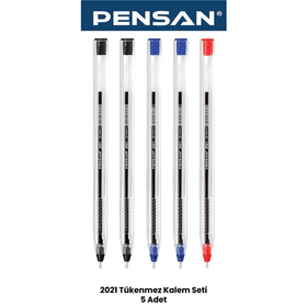 Pensan 2021 5 Adet Tükenmez Kalem Seti