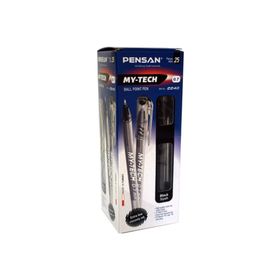 Pensan 2240 My-Tech 0.7 mm Siyah 25'li Paket Tükenmez Kalem