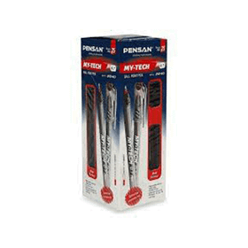 Pensan 2240 My-tech İğne Uçlu 0.7 mm 25 Paket Kırmızı Tükenmez Kalem