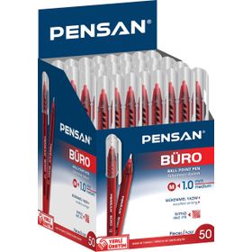Pensan 2270 Kırmızı 50'li Tükenmez Kalem