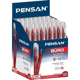 Pensan 2270 Kırmızı 50'li Tükenmez Kalem