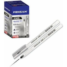 Pensan 2305 Üçgen Siyah 0.5 mm 50'li Tükenmez Kalem