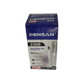 Pensan 2305 Üçgen Siyah 0.5 mm 50'li Tükenmez Kalem