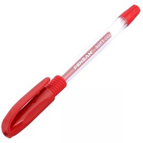 Pensan 2400 Soft Gel 0.7 mm Kırmızı Tükenmez Kalem