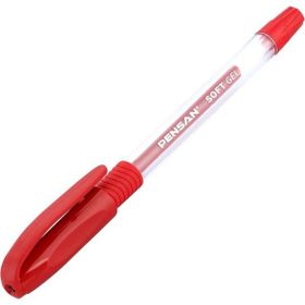 Pensan 2400 Soft Gel 0.7 mm Kırmızı Tükenmez Kalem