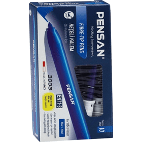 Pensan 3003 Mavi 10 Adet Keçeli Kalem Ofis Tipi