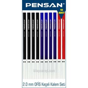 Pensan 3003 Ofis Tipi 10 Adet Keçeli Kalem Seti