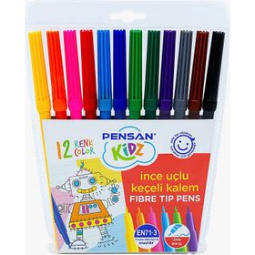 Pensan 34020 Kidz 12 Renk Keçeli Kalem