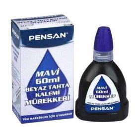 Pensan 4004 Mavi 60 ml Tahta Kalem Mürekkebi