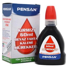 Pensan 4009 Kırmızı 100 ml Tahta Kalemi Mürekkebi