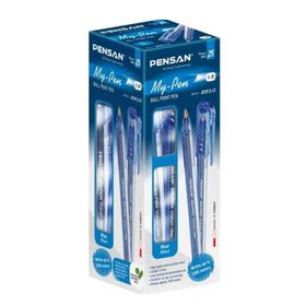 Pensan 4'lü Küp Not Kağıdı+Pensan My-Tech Mavi 25'li Tükenmez