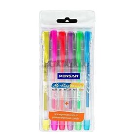 Pensan 6 Renk Neon Tükenmez Kalem