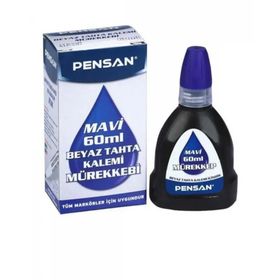 Pensan 60 ml Mavi Beyaz Tahta Kalemi Mürekkebi