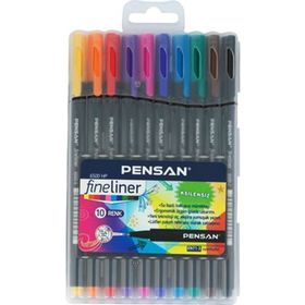 Pensan 6500 10'lu Plastik Kutu Fineliner Kalem
