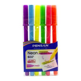 Pensan 99095Kalem Tipi Neon 6 Renk Blister Fosforlu Kalem