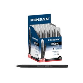 Pensan Büro 10 Adet Siyah Renk Tükenemez Kalem