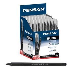 Pensan Büro 1mm Siyah 50'li 2270 Tükenmez Kalem