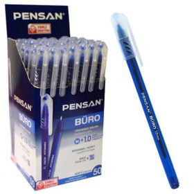 Pensan Büro 2270 1.0 mm 10 Adet Mavi Tükenmez Kalem
