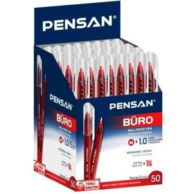 Pensan Büro 50'li Kırmızı Tükenmez Kalem