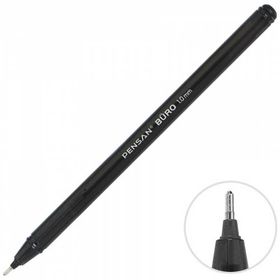 Pensan Büro Ball Point 1 mm Siyah Tükenmez Kalem