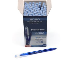 Pensan Büro Mavi 1.0 mm 10 Adet Tükenmez Kalem