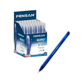 Pensan Büro Mavi İnce Uçlu 50'li Tükenmez Kalem