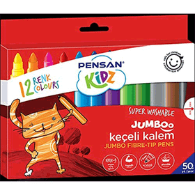 Pensan Jumbo Yıkanabilir Keçeli Kalem