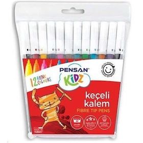Pensan Kidz 12 Renk Pratik Kutulu Keçeli Kalem
