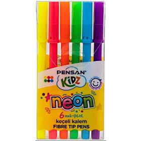 Pensan Kidz Neon 6'lı Keçeli Kalem