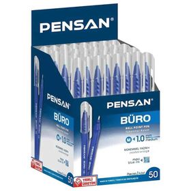 Pensan Mavi Büro 1 mm Uçlu 50'li Paket Tükenmez Kalem